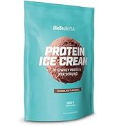 BioTechUSA Protein Ice Cream, Préparation instantanée pour crème glacée enrichie en protéines de ...